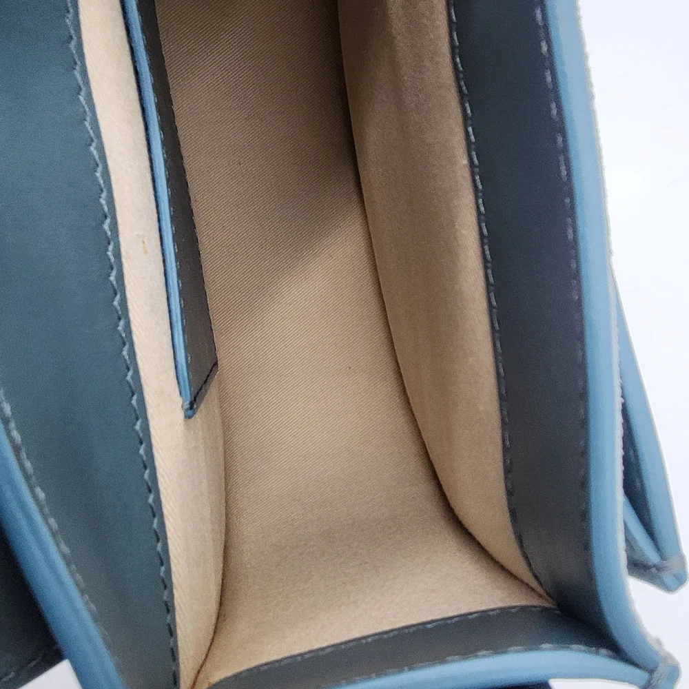 CHLOE Calfskin Small Tess Bag in Faded Blue, Authentic w/ COA. - Picture 16 of 16